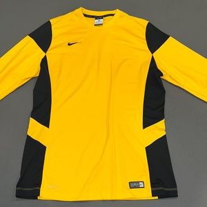 Nike Yellow/Black Dri Fit Long Sleeve shirt Size L